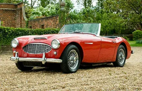 Voiture rouge décapotable